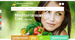 Desktop Screenshot of mediterraneandietsecrets.com