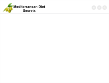 Tablet Screenshot of mediterraneandietsecrets.com